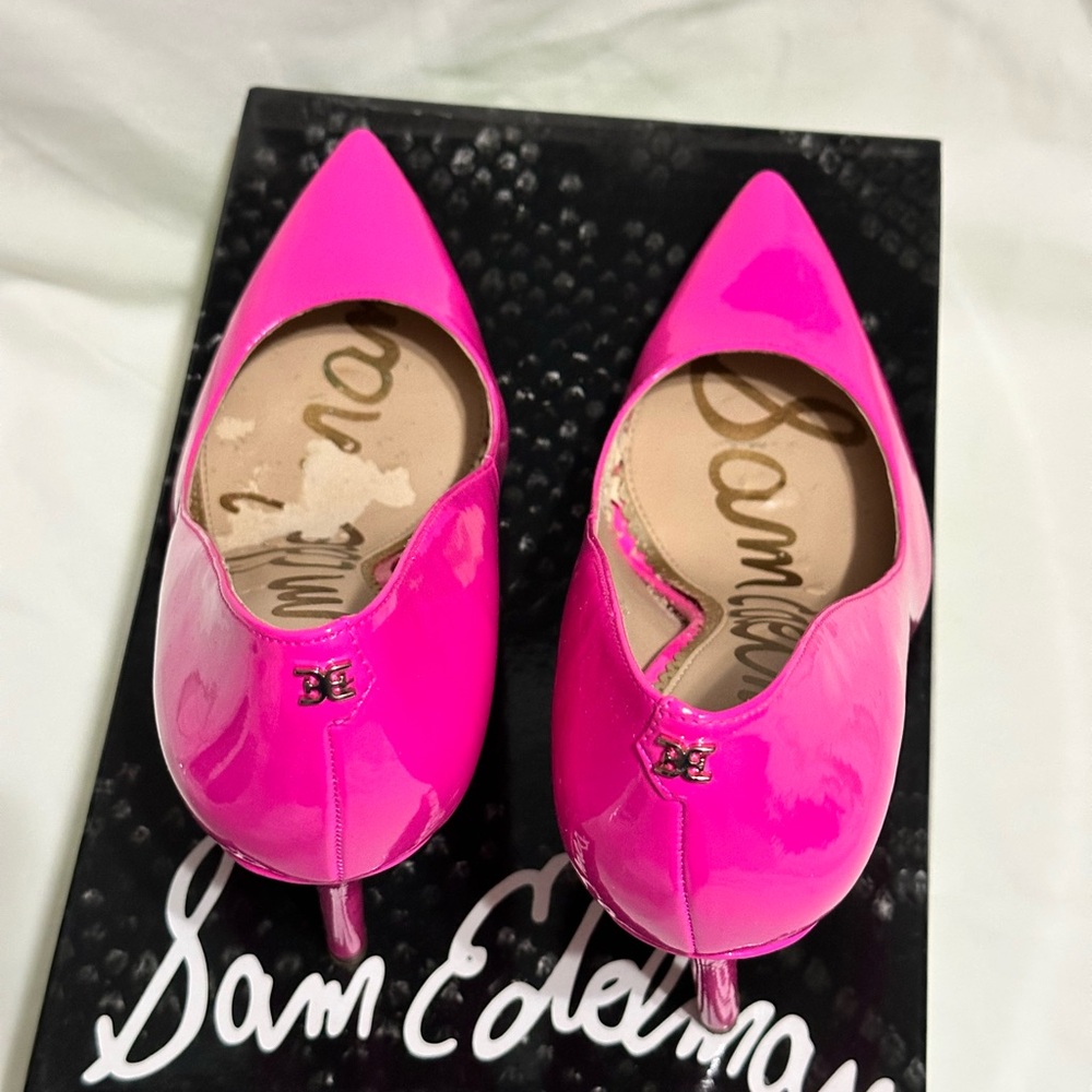 Sam Edelman Neon Fuchsia Heels - Picture 4 of 10
